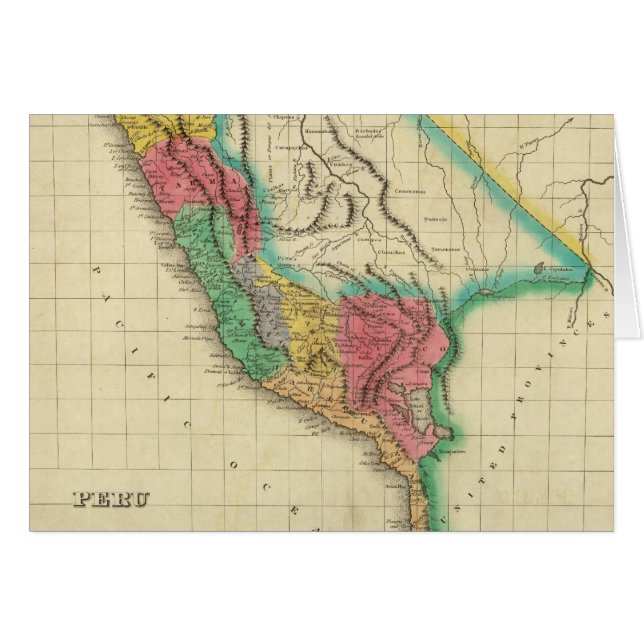 Map Of Peru (Front Horizontal)