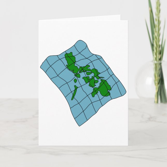 Map Of Philippines Greeting Cards (Front)