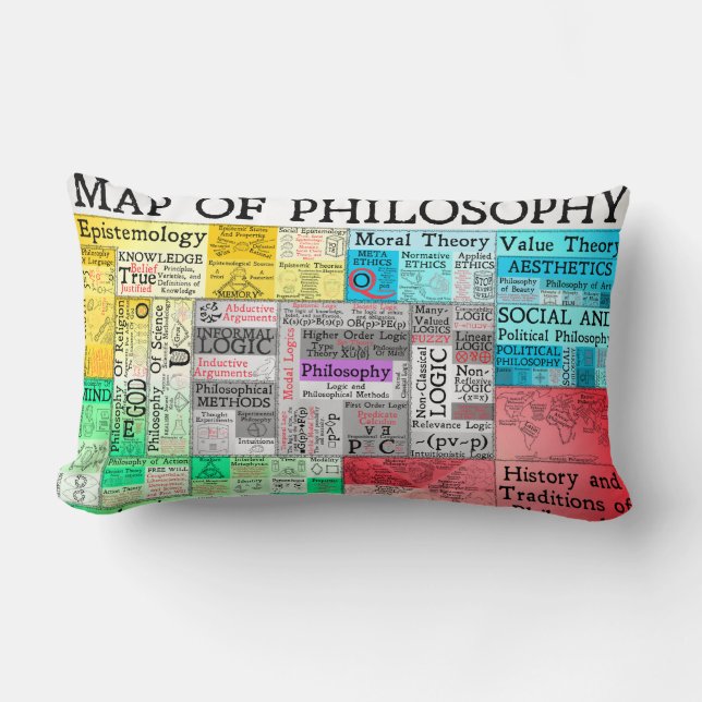 Map of Philosophy Pillow (Front)