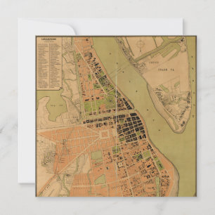 Map of Phnom Penh, Cambodia (circa 1920)