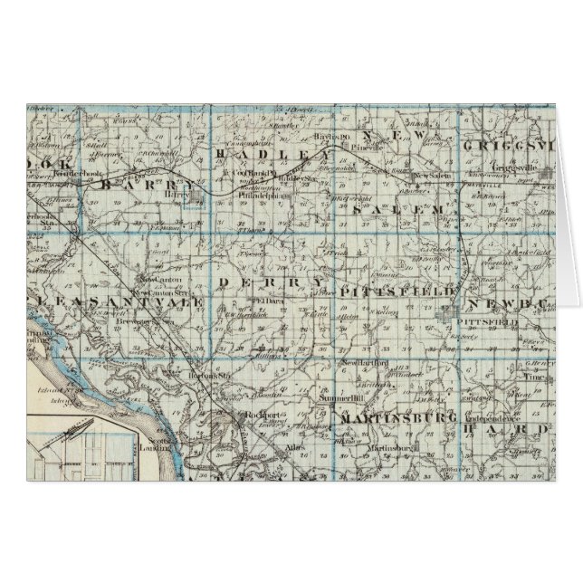 Map of Pike County and Pittsfield (Front Horizontal)