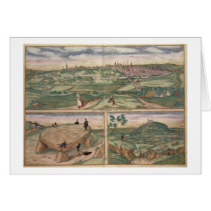 Map of Poitiers, from 'Civitates Orbis Terrarum' b