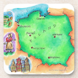 Map of Poland Coaster