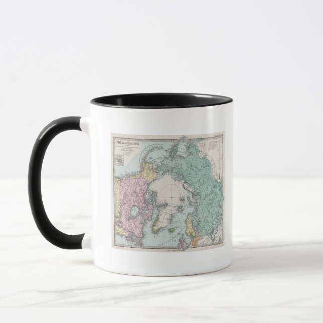Map of Polar Seas Mug (Left)