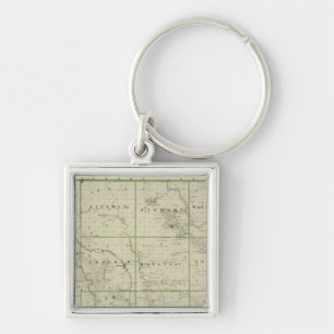 Map of Polk County, State of Iowa Key Ring