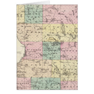 Map of Polk County, State of Wisconsin