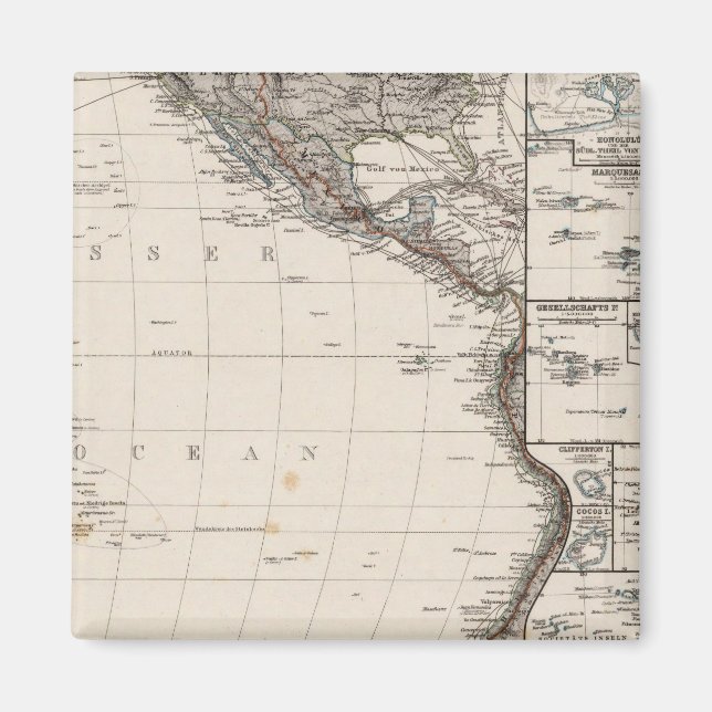 Map of Polynesia Magnet (Front)