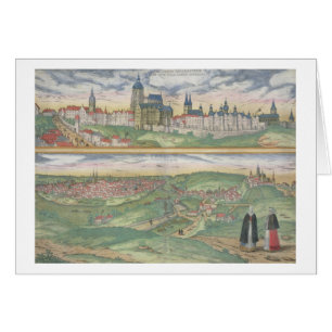 Map of Prague, from 'Civitates Orbis Terrarum' by