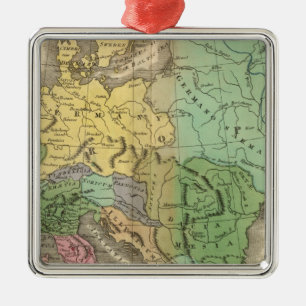 Map of Provinces in Roman Empire Metal Tree Decoration