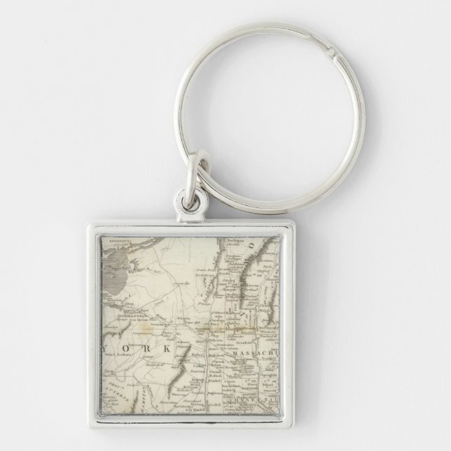 Map of Provinces of the United States Key Ring (Front)