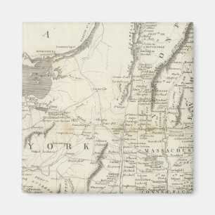 Map of Provinces of the United States Magnet
