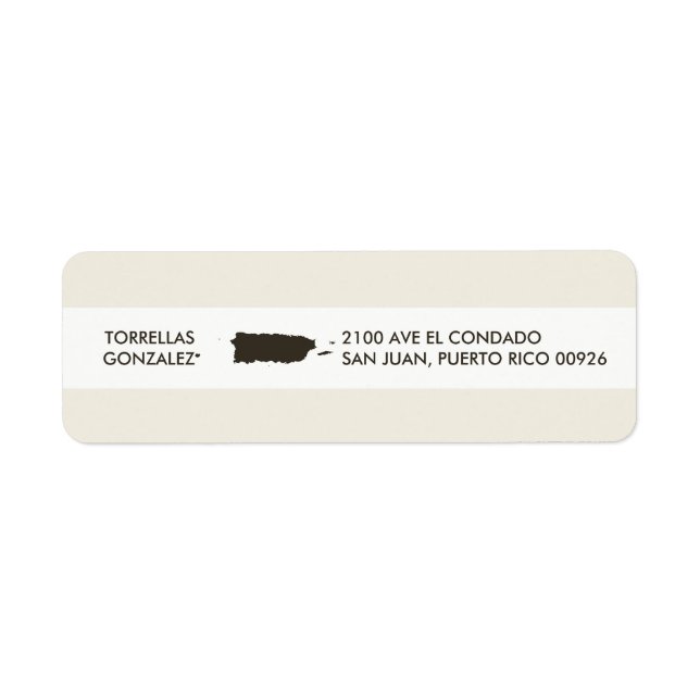 Map of Puerto Rico: Personalised Design (Front)