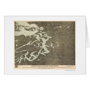 Map of Puget Sound Country in Washington 1891