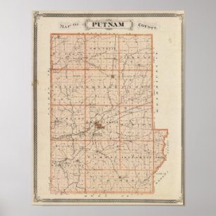 Map of Putnam County Poster