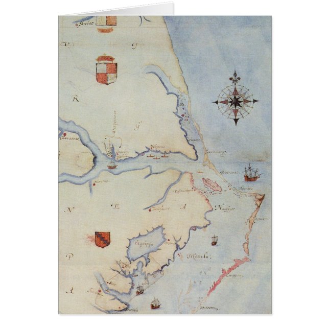 Map of Raleigh's Virginia (Front)