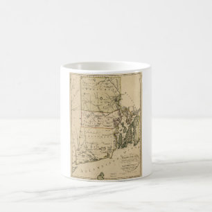 Map of Rhode Island by Carl Ernst Bohn (1797) Coffee Mug
