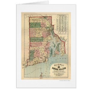 Map of Rhode Island & Providence Plantations 1880