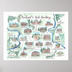 Map of Richard E Rich Academy Poster