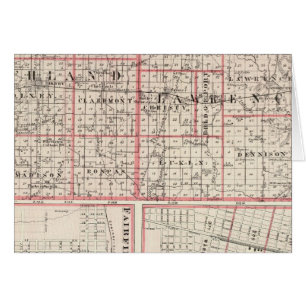 Map of Richland & Lawrence counties