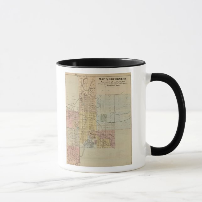 Map of Rochester, Minnesota Mug (Right)