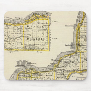 Map of Rock Island County and Dixon Mouse Mat