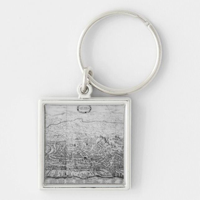 Map of Rome Key Ring (Front)