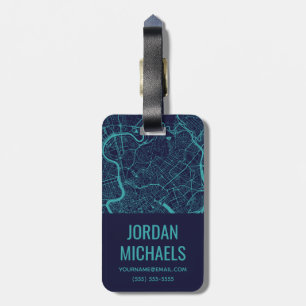 Map of Rome Luggage Tag