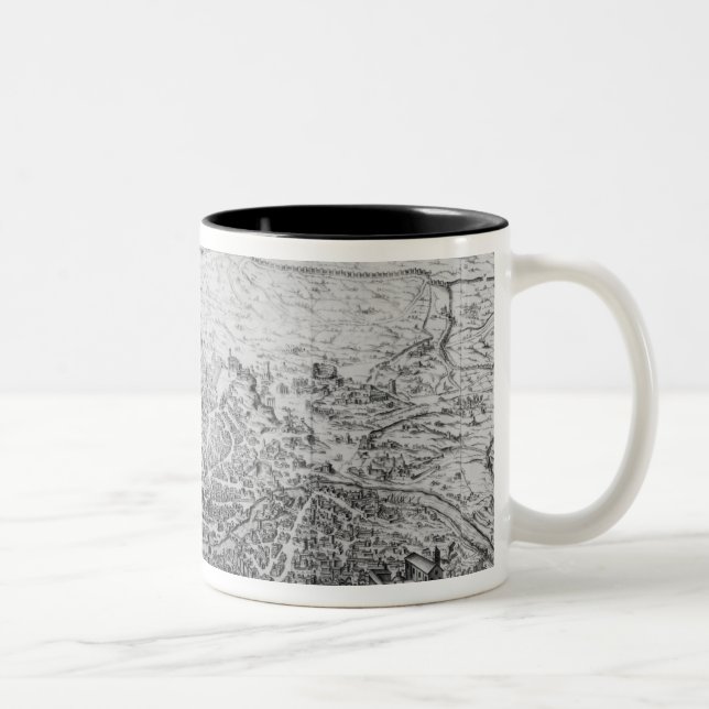Map of Rome Two-Tone Coffee Mug (Right)