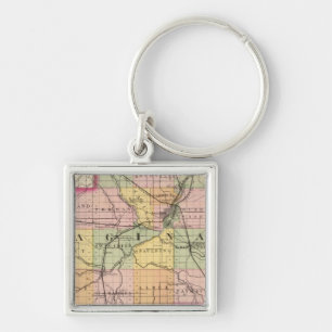 Map of Saginaw County, Michigan Key Ring