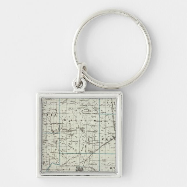 Map of Saline County Key Ring (Front)