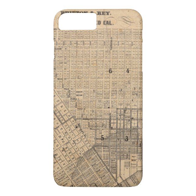 Map of San Francisco Case-Mate iPhone Case (Back)