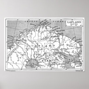 Map of Sapmi (1906) Poster