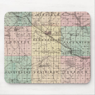 Map of Sauk County and Kilbourn City Mouse Mat