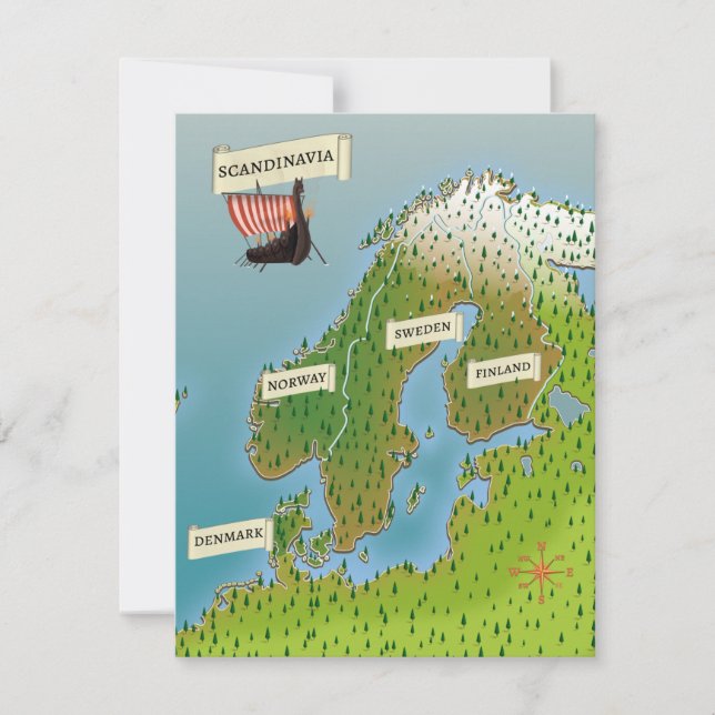 Map Of Scandinavia (Front)