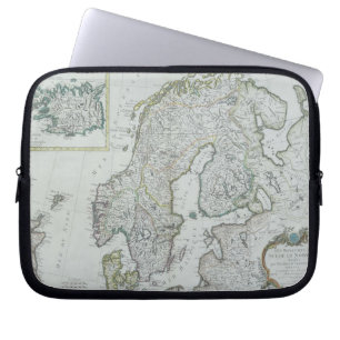 Map of Scandinavia Laptop Sleeve