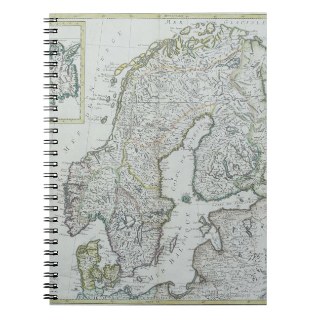 Map of Scandinavia Notebook (Front)