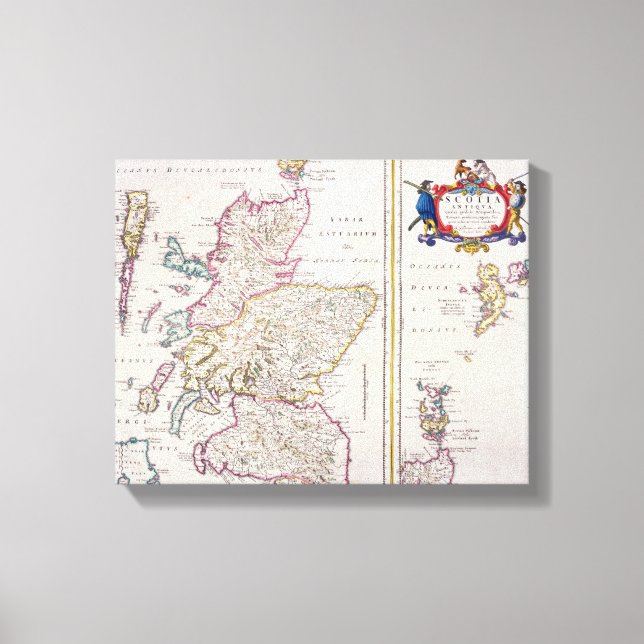 Map of Scotland, c.1700 Canvas Print (Front)