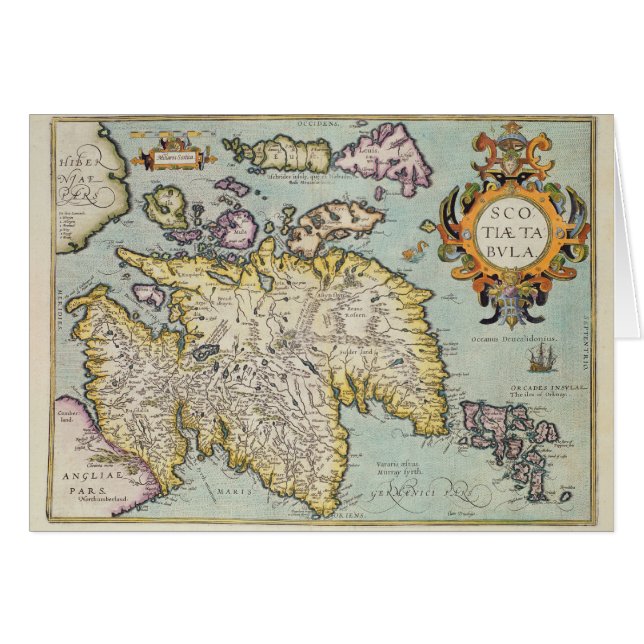 Map of Scotland | Miliaria Scotia (Front Horizontal)