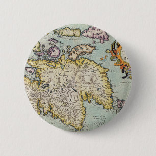 Map of Scotland Miliaria Scotia 6 Cm Round Badge
