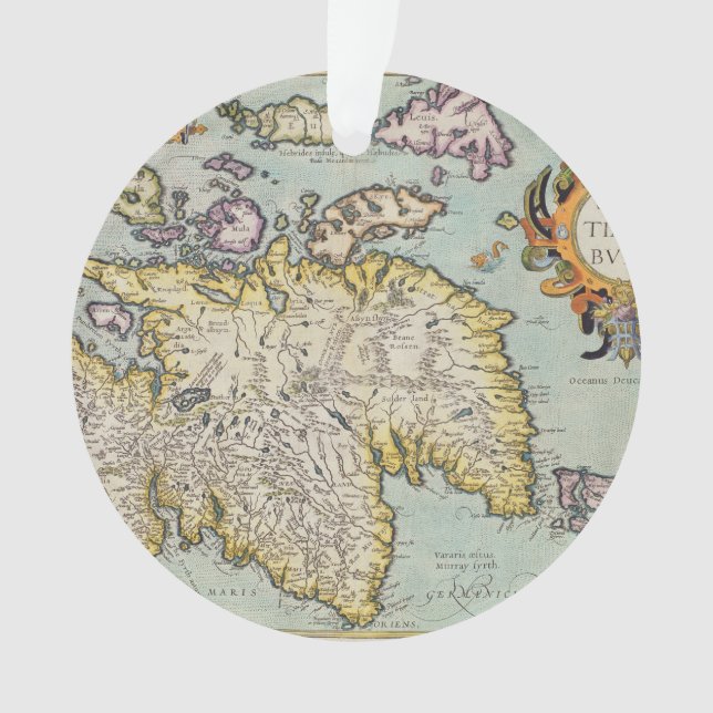Map of Scotland | Miliaria Scotia Ornament (Front)