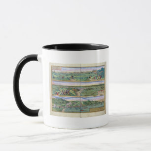 Map of Seville, Cadiz, and Malaga, from 'Civitates Mug