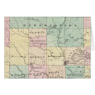 Map of Shawano County, State of Wisconsin