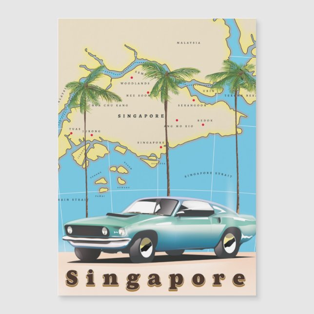 map of Singapore (Front)