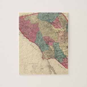 Map of Sonoma County California Jigsaw Puzzle