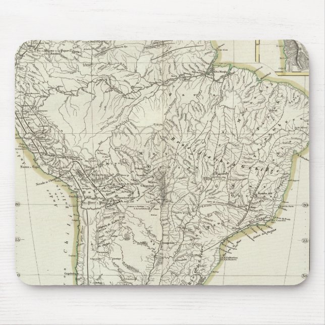 Map of South America 3 Mouse Mat (Front)