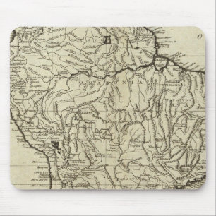 Map of South America Mouse Mat
