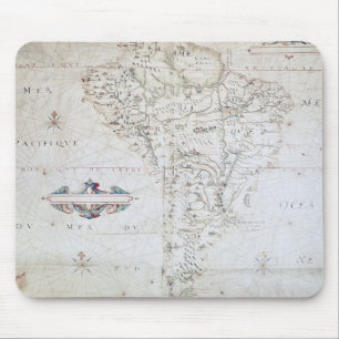Map of South America Mouse Mat