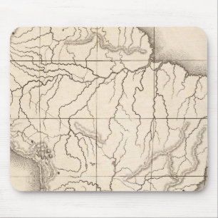 Map of South America Mouse Mat