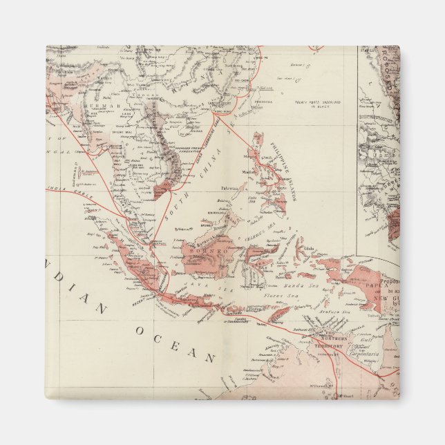 Map of South-East Asia & North Australia Magnet (Front)