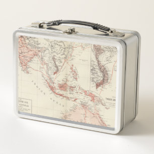 Map of South-East Asia & North Australia Metal Lunch Box